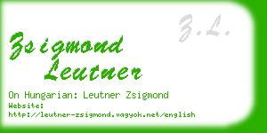zsigmond leutner business card